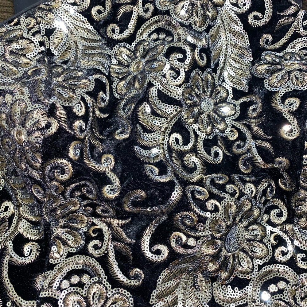 Adrianna Papell Halter Sequin Top Jumpsuit - Picture 3 of 3